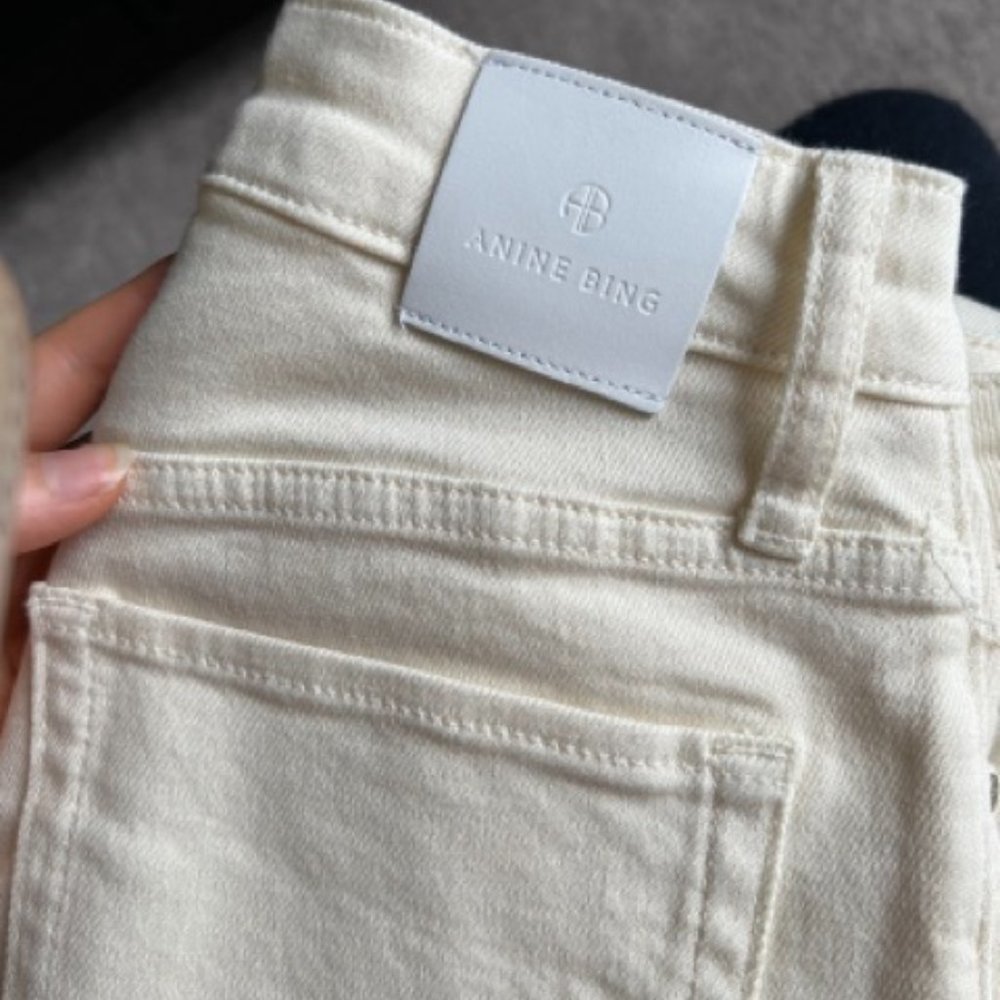 Anine Bing Roxanne Jeans Size 27 in Bone NWOT